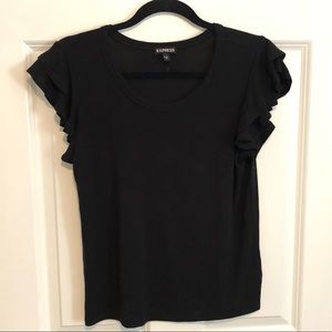 Ruffle Sleeve T-Shirt